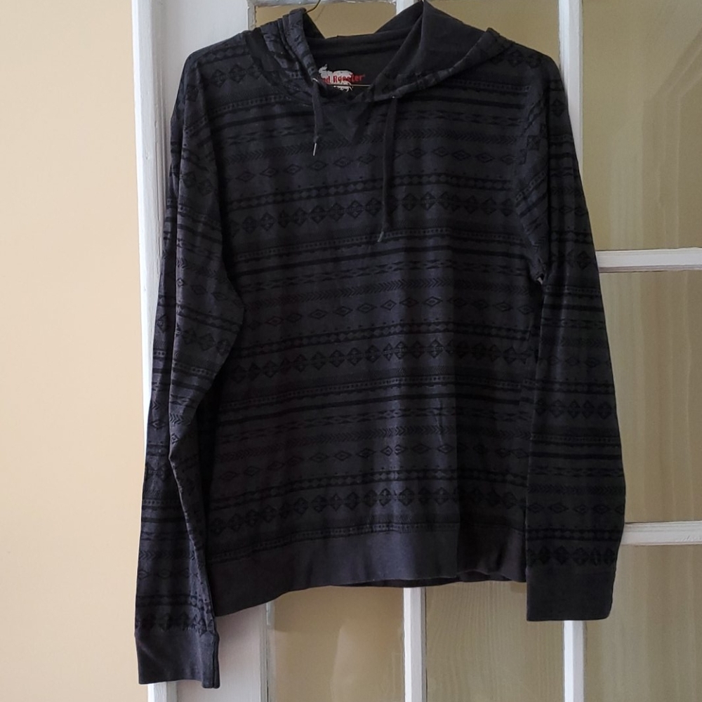 Blind Rooster hooded long sleeve shirt